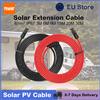 PowMr Cavo di Prolunga Solare PowMr 10AWG 6mm² IP67 3M 6M 9M 15M 20M 30M Rosso+Nero con Connettori Solari Universali su Entrambe le Estremità, Adatto per Uso Solare su Camper, Barche e Domestico