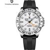 PAGANI DESIGN Orologio Meccanico Automatico PAGANI DESIGN DG5833 per Uomo, Cinturino in Gomma, Vetro Zaffiro, Impermeabile 100m, Funzione GMT, Reloj Hombre PD1682