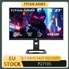 NONE Monitor da gioco TITAN ARMY P2710S, schermo LCD IPS veloce da 27 pollici 2560*1440 16:9, frequenza di aggiornamento di 240Hz, 1ms GTG, HDR 400, Adaptive-Sync, Dynamic OD, modalità gioco e 10 modalità