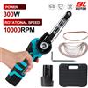 DWiusty Levigatrice a nastro senza fili 16.8V 300W 10000rpm, per levigatura e lucidatura di legno/metallo/superfici curve, utensili per fai da te