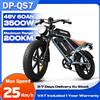 DEEPOWER Bicicletta Elettrica DEEPOWER QS7 250W, Batteria Doppia 48V60Ah, Ruote Fat da 20 Pollici, E-Bike da Montagna e Neve per Adulti Uomini e Donne
