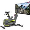 Y-RAIN Cyclette da Interno con App Intelligente, Bici da Spinning Ultra Silenziosa, Resistenza Regolabile, Monitor LCD e Sensore di Frequenza Cardiaca, Capacità Massima di Carico 160kg, Bici da Fitness per