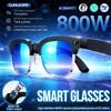 GUHUAVMI Nuovi Occhiali Smart 2026 con Fotocamera da 800W Pixel, Registrazione Video 1080P, Riconoscimento Foto AI, Chiamate Bluetooth, Assistente Vocale, Traduzione Linguistica, Occhiali da Sole Intelligenti