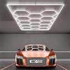 VASTFIRE Lampada a LED da Soffitto Esagonale 220V per Garage, Barbiere, Palestra, Efficiente Illuminazione a Nido d'Ape Personalizzata per Officina di Detailing Auto