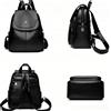 NONE Elegante Zaino da Donna in Ecopelle, Grande Capacità, Borsa a Spalla Casual Urbana per Uso Quotidiano