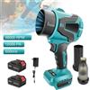 DWiusty Soffiatore Elettrico Turbo Brushless 38000 RPM a 3 Velocità, Ventilatore a Getto 500M/S, Soffiatore Portatile per Foglie e Polvere, Compatibile con Batterie Makita