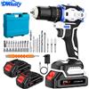DWiusty Trapano Avvitatore a Percussione Brushless DWiusty 21V, Batteria agli Ioni di Litio, 25+1 Impostazioni di Coppia, Martello Perforatore Elettrico 1800RPM, Utensile Elettrico