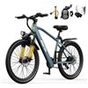 Aairsk Bicicletta elettrica Aairsk GT300 con pneumatici da 26 pollici per guida urbana, batteria 36V 10AH, 7 velocità, motore elettrico per adulti.