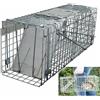 NONE Gabbia cattura umana una porta 61x19x21cm acciaio zincato trappola ratti riutilizzabile cantina cucina garage giardino coniglio scoiattolo gattino imballaggio piatto