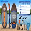 WNOVA SUP Outdoor Water Station Board 335x86x15cm Tavola da Paddle Gonfiabile Adatta per Yoga in Acqua, Fitness, Pesca, Turismo e Uso in Spiaggia con Accessori Completi Adatta per Principianti e Facile da