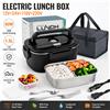 Betuyoo Scaldavivande elettrico portatile da 1,5 litri per auto e ufficio, multivoltaggio 12V/24V/220V con contenitore in acciaio inox