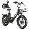 DESHENG La bicicletta elettrica pieghevole D20PRO è dotata di doppi motori e di un pacco batteria rimovibile da 36V 42.4Ah, ed è classificata come bicicletta a pedalata assistita.