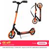 TENBOOM Monopattino Pieghevole TENBOOM per Adolescenti e Adulti | Altezza regolabile su 3 livelli, ruote con luci LED, doppio ammortizzatore, monopattino pieghevole con un solo clic e supporto laterale,