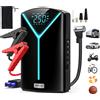 BSMOOM Avviatore di Emergenza per Auto 12V, Avviatore Portatile per Auto, Picco di Potenza 1500A, Booster per Batteria Auto, Power Bank da 26800mAh per Telefono, Caricatore Rapido, Luce LED, Display Digitale