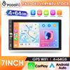 podofo Autoradio Android Podofo 7 Pollici 4+64G con Schermo Touch 1080P, Navigazione GPS, Radio, Android Auto Wireless, MirrorLink, WiFi, Bluetooth, Lettore Multimediale per Auto con Supporto per Telecamera