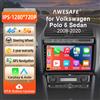 AWESAFE Radio Android 9'' per VW POLO 5 Sedan 2008-2020 con CarPlay Wireless e Android Auto, Navigazione GPS, Supporto Multimediale, Controllo al Volante, Amplificatore Subwoofer, Telecamera