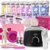 WUWUVISTA Kit Depilazione 69 Pezzi, Set Regalo Natalizio WUWUVISTA, Kit Cera Dura per Depilazione, Scaldacera, Perle di Cera per Viso/Brasiliano/Tutto il Corpo/Bikini