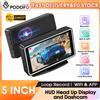 Podofo Display HUD da 5 Pollici per Auto con Dash Cam e Registratore DVR, Display Digitale della Velocità del Veicolo, Supporto Scheda TF, Registrazione in Loop, Videocamera per Guida Automatica