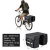 WEST BIKING Borsa Posteriore per Bicicletta 25L, Grande Capacità, Borsa Portapacchi per Ciclismo MTB e Bici da Strada, Doppia Borsa Laterale
