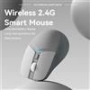 RESAUDGINE Mouse Wireless V012 2.4G Silenzioso Ergonomico Ricaricabile, Mouse Ottico Portatile per Computer con DPI Regolabile 800 1200 1600, Mouse da Ufficio per Mano Destra per Laptop PC Mac Notebook Casa