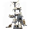 NONE Centro Attività per Gatti 140cm, Giocattolo per Animali Domestici, Tiragraffi, Arredamento per Gatti, Torre per Arrampicata, Tiragraffi per Gatti, Struttura Stabile