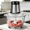 NONE Tritacarne Elettrico Multifunzione 2L, Frullatore e Processore per Alimenti, Tritatutto per Frutta e Verdura