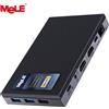 MeLE Quieter4C N150 Mini PC Fanless, 8GB RAM DDR4 256GB SSD, Computer Desktop Micro, Doppio HDMI, Supporto Display Triplo 4K, USB3.2, USB-C, WiFi5 BT5.1, PC Portatile Compatto per Uso Industriale e