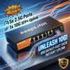 keepLiNK Switch Ethernet KeepLiNK a 5 porte 2.5G con 1 porta uplink 10G SFP+, switch di rete multi-gigabit non gestito, montaggio a parete o da tavolo, plug and play, senza ventola, con struttura in metallo,