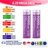 kuugro Batteria ricaricabile Kuugro Ku-4000 18650 da 4000mAh 3.7V 12A per pacchi batteria, utensili elettrici, torce e ventilatori
