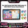 podofo Autoradio Android Podofo 6+128G 2Din con Schermo Touch da 9" e Navigazione GPS per VW Volkswagen Passat Golf MK5 MK6 Jetta T5 EOS POLO Touran Seat Skoda, Lettore Multimediale
