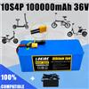Makita Batteria 36V 13600mAh Capacità Reale 10S4P XT60 Pacco Batterie agli Ioni di Litio 18650 13.6Ah 500W 1000W per E-bike 42V con BMS e Caricabatterie 2A