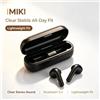 NONE IMIKI T12 SE Cuffie wireless nere Bluetooth 5.4 Auricolari in-ear IPX4 Impermeabili 5 ore di riproduzione singola Auricolari stereo wireless leggeri per palestra, pendolarismo, ufficio, corsa, viaggi