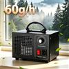 NONE Generatore di Ozono 60g/h, Purificatore d'Aria 100-120W, Macchina Portatile per Ozono con Timer, Rimuovi Odori e Formaldeide per Casa, Ufficio, Auto, Sterilizzazione dell'Aria