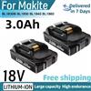 DAWEIKALA Batteria di Ricambio agli Ioni di Litio 18V 3.0Ah ad Alta Capacità Compatibile con Makita BL1830 BL1815 BL1840 BL1860 per Trapani Elettrici e Utensili Elettrici