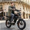 Aairsk X5 Moto Elettrica Fuoristrada, Motore ad Alta Coppia e Alta Velocità 75 N·m, con Frecce Indicatrici, Batteria 48V 15Ah, Autonomia 50 km, Pneumatici Fat 20 x 4.0 Pollici