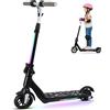 NONE Monopattino Elettrico Y-RAIN, monopattini elettrici pieghevoli per bambini dai 6 ai 12 anni, freno elettronico, velocità massima 15 km/h, schermo LED, altezza regolabile e luci LED colorate, carico