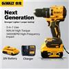 DEWALT DCD805 20V Trapano Avvitatore a Percussione Brushless Senza Fili, Kit Combinato con Batteria al Litio, Set Completo