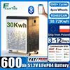 Batteria LiFePO4 48V 600Ah 30Kwh con Ruote, Batteria al Litio 51.2V 100Ah 300Ah 6000 Cicli Bluetooth, CAN RS485 BMS STOCK UE