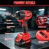 Avvitatore a Impulsi Senza Fili 21V Brushless, Chiave Elettrica Multifunzione con Batteria 1.5Ah e Luce LED per Riparazione Auto e Rimozione Pneumatici