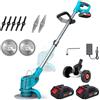 GECOFEER Tagliaerba Elettrico Senza Fili Pieghevole Portatile, Decespugliatore a Batteria per Utensili Elettrici Makita 18V