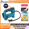 podofo Compressore d'aria portatile Podofo DC12V, pompa per pneumatici con manometro digitale LCD senza batteria integrata, attrezzatura per gonfiaggio rapido per auto, camion, moto, biciclette, palloni da