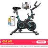 Y-RAIN Cyclette da Spinning per Casa, Bici Stazionaria Ultra Silenziosa con Resistenza Regolabile, Connessione APP Intelligente, Display LCD, Cardiofrequenzimetro Opzionale, Carico Massimo 120KG, Bici da
