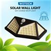 NONE WETECH W2705 Lampada Solare da Parete con 208 LED, Sensore di Movimento, Accensione/Spegnimento Automatico, Alimentazione Solare, 2400mAh, Impermeabile, per Giardino, Patio, Cortile, Vialetto