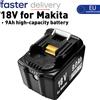 DAWEIKALA Batteria Ricaricabile per Utensili Elettrici Makita 18V 6.0Ah con LED, Sostituzione Li-Ion LXT BL1860B BL1860 BL1850