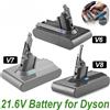 Batteria originale al 100% da 21,6 V per aspirapolvere portatile Dyson serie V6 V7 V8, batterie di ricambio ricaricabili + caricabatterie