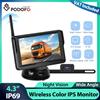 podofo Monitor di Retromarcia Podofo con Schermo IPS da 4.3'', Impermeabile IP69, Visione Notturna, Telecamera Wireless e Trasmissione del Segnale Senza Fili