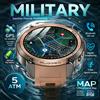 GUHUAVMI Smartwatch GPS Militare 2026 con Mappa Offline, Display AMOLED da 1.43'', Chiamate Bluetooth, Bussola, Impermeabile 5ATM, 170+ Modalità Sportive