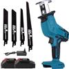 NONE Sega elettrica a batteria da 100 mm, 3000 giri/min, velocità variabile, per taglio metallo e legno, compatibile con batteria Makita 18V