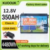Kuoouk Batteria Kuoouk 12V350Ah ifepo4 con 4 celle al litio ferro fosfato integrate, BMS per camper, golf cart, fuoristrada, sistemi off-grid