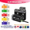 kuugro Batteria Ricaricabile USB Kuugro 9V 1100mAh Tipo-C, Batteria agli Ioni di Litio 6F22 9V per Elicotteri RC, Multimetri, Giocattoli